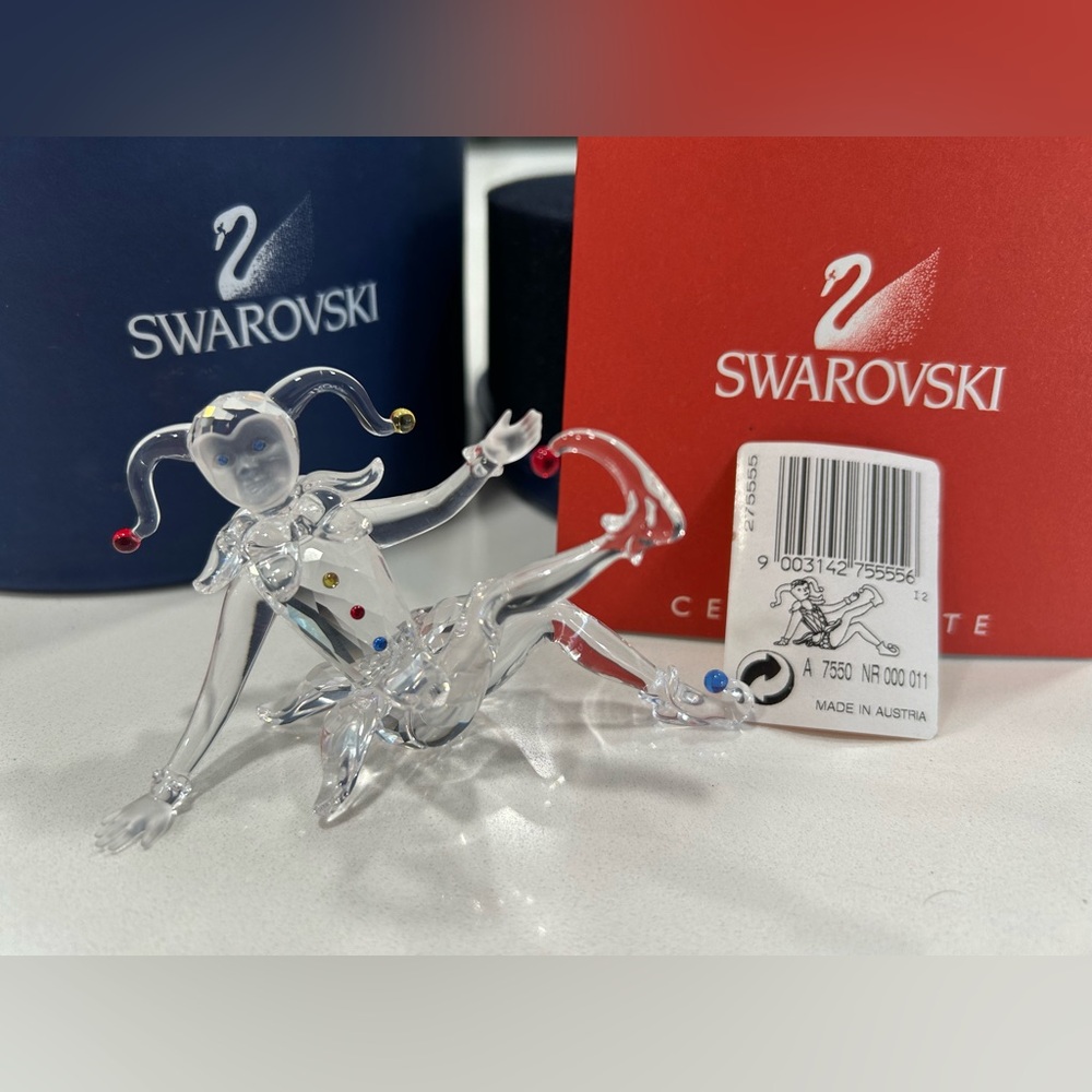 Swarovski Crystal Fairy Tales Jester  #275555 7550NR In Box With COA